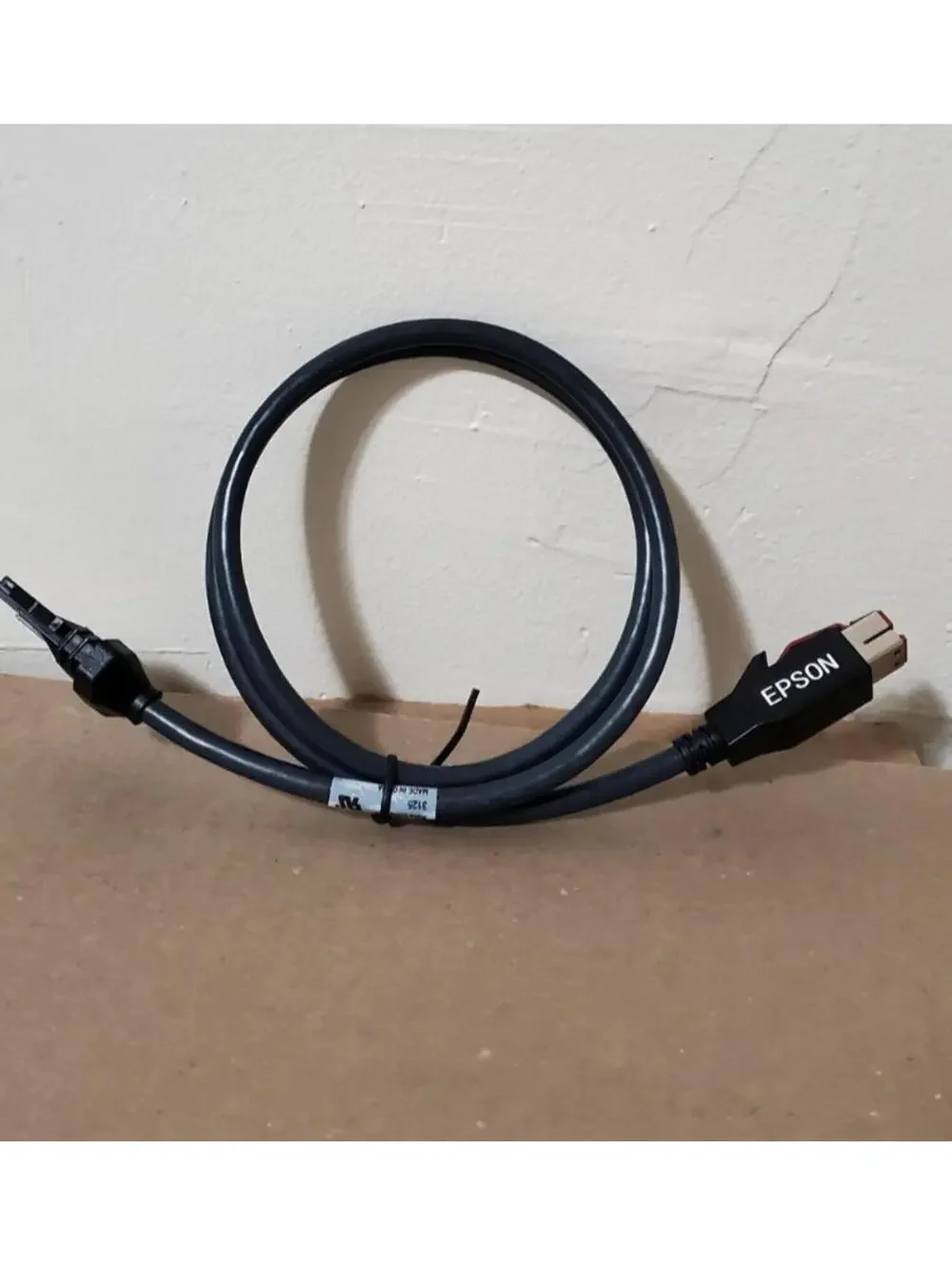 Epson Printer USB Interface Cable Black OEM 3125 Replacement Cord